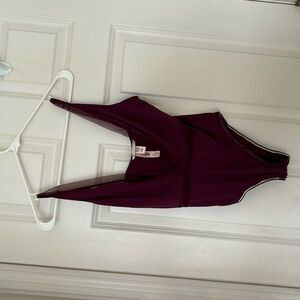 Maroon Deep Purple Victoria Secret Bodysuit